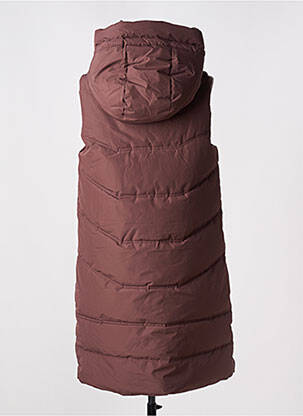 Doudoune poches a capuche marron STREET ONE femme