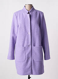 Manteau long coupe droite sans capuche violet STREET ONE femme