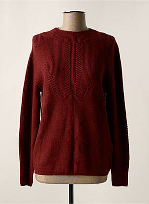 Pull resserrée sur le bas manches longues rouge STREET ONE femme