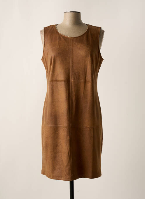 Robe mi-longue marron JULIE GUERLANDE pour femme