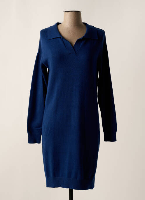 Robe pull bleu C'EST BEAU LA VIE pour femme