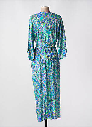 Veste kimono col v bleu JULIE GUERLANDE femme