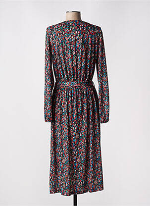 Robe mi-longue manches longues manches longues noir DIANE LAURY femme