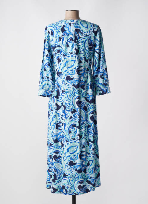 Robe longue imprimé fleurs manches 3/4 bleu STREET ONE femme