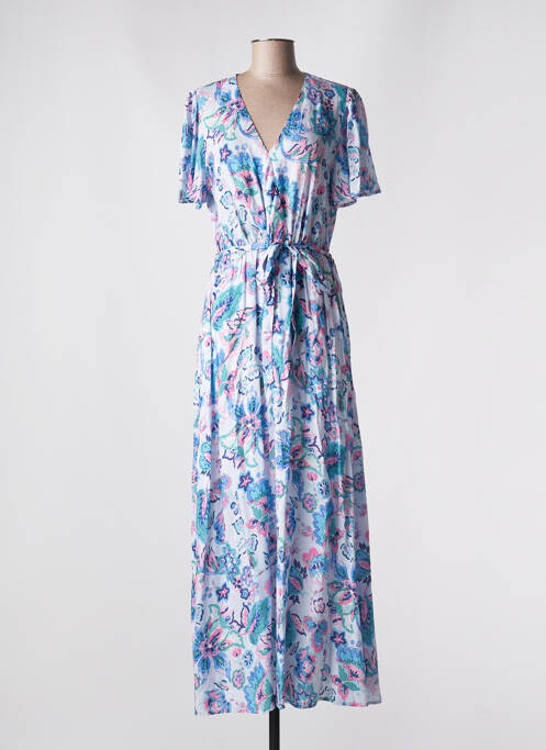 Robe longue bleu C'EST BEAU LA VIE pour femme