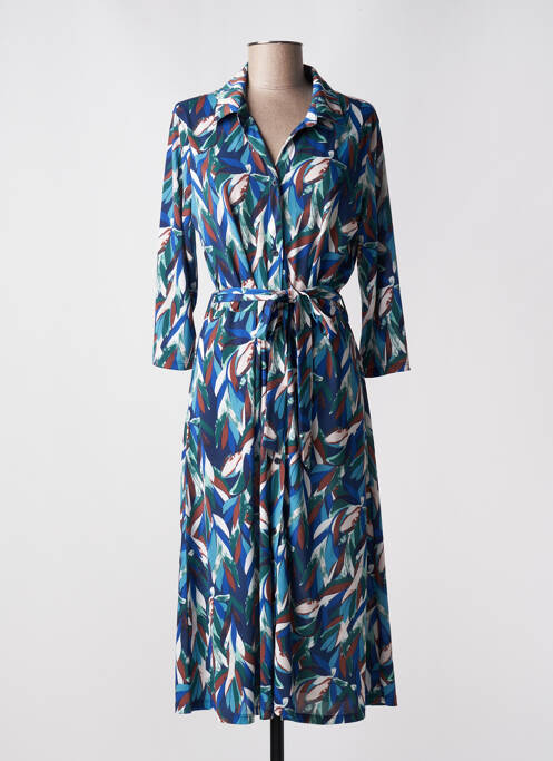 Robe mi-longue bleu DIANE LAURY pour femme