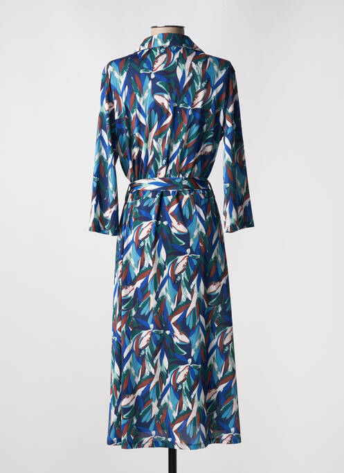Robe mi-longue bleu DIANE LAURY pour femme