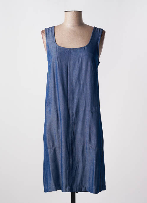 Robe mi-longue bleu MASSANA pour femme