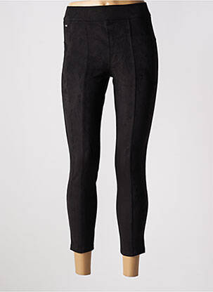 Jegging tissage suedine taille haute noir STREET ONE femme