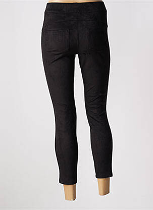 Jegging tissage suedine taille haute noir STREET ONE femme