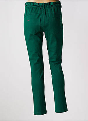 Pantalon slim taille haute taille haute vert STREET ONE femme
