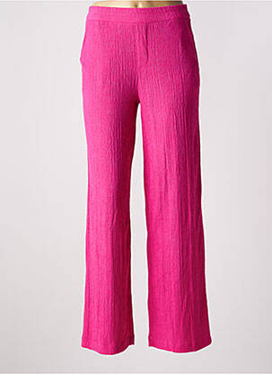 Pantalon cargo poches taille haute rose STREET ONE femme
