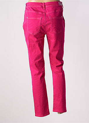 Pantalon slim taille haute taille haute rose STREET ONE femme
