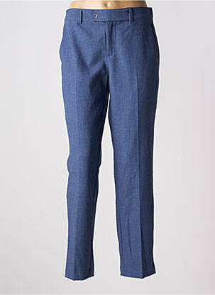 Pantalon chino fermeture zippée sous rabat boutonné taille haute bleu STREET ONE femme