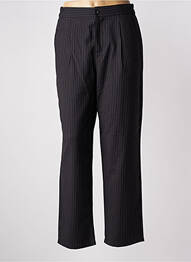 Pantalon droit taille haute taille haute noir BROADWAY femme