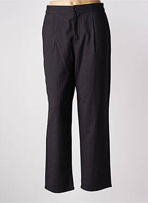 Pantalon droit taille haute taille haute noir BROADWAY femme