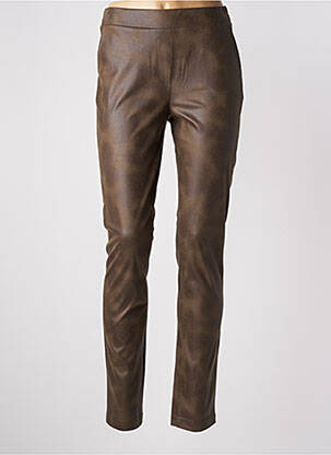 Jegging tissage suedine taille normale marron DIANE LAURY femme