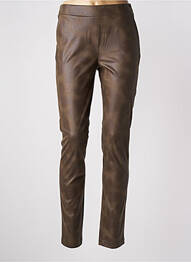 Jegging tissage suedine taille normale marron DIANE LAURY femme