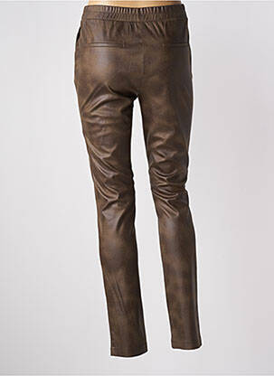 Jegging tissage suedine taille normale marron DIANE LAURY femme