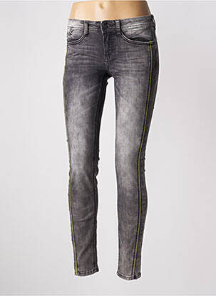 Jeans coupe slim gris STREET ONE pour femme