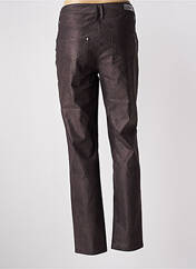 Pantalon slim marron ANNA MONTANA pour femme seconde vue