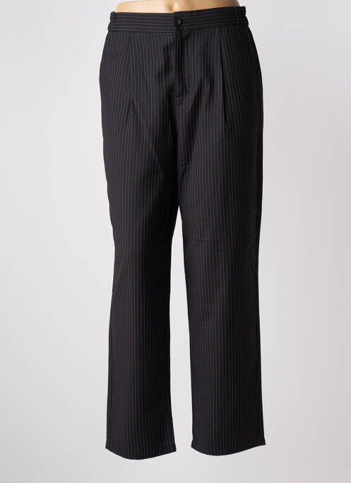 Pantalon droit taille haute taille haute noir BROADWAY femme