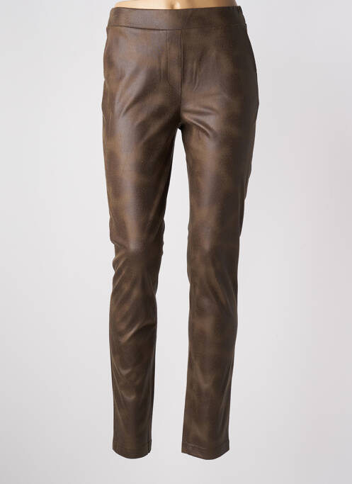 Jegging tissage suedine taille normale marron DIANE LAURY femme