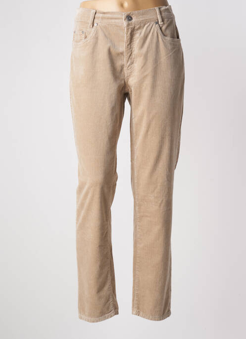 Pantalon slim beige ANNA MONTANA pour femme