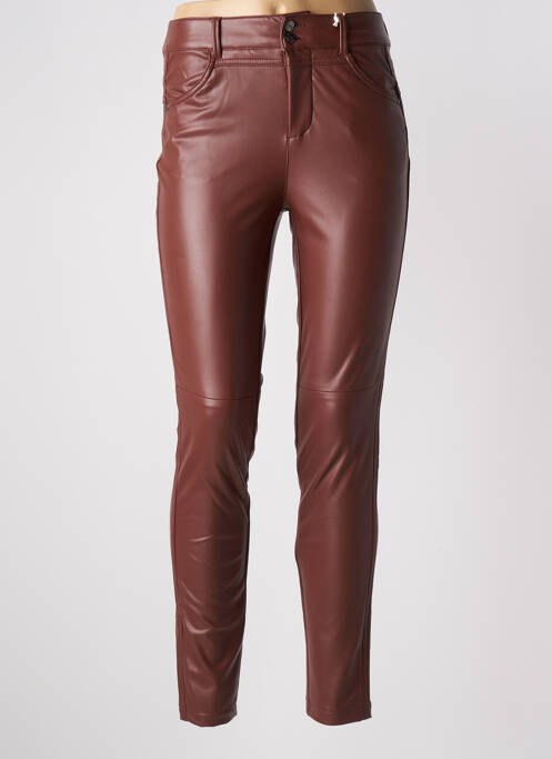 Pantalon slim marron STREET ONE pour femme