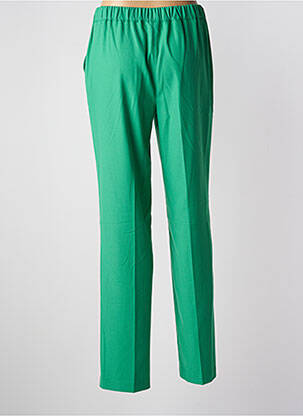 Pantalon droit stretch taille haute vert JULIE GUERLANDE femme