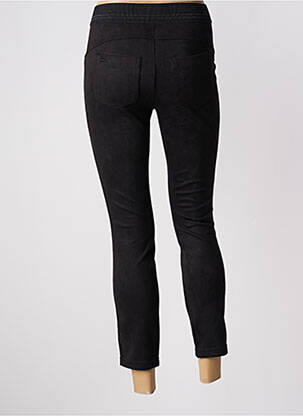 Jegging tissage suedine taille haute noir STREET ONE femme