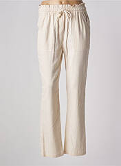 Pantalon droit beige C'EST BEAU LA VIE pour femme seconde vue