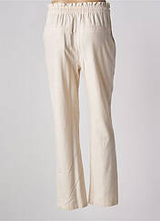 Pantalon droit beige C'EST BEAU LA VIE pour femme seconde vue