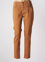 Pantalon slim marron C'EST BEAU LA VIE pour femme seconde vue