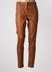 Pantalon slim marron JULIE GUERLANDE pour femme seconde vue