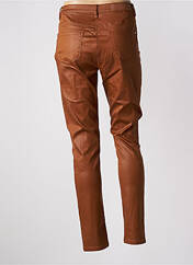 Pantalon slim marron JULIE GUERLANDE pour femme seconde vue