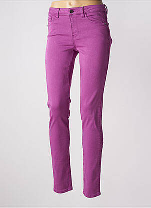 Pantalon slim violet clair C'EST BEAU LA VIE pour femme