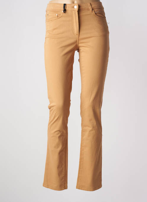 Pantalon droit beige JULIE GUERLANDE pour femme