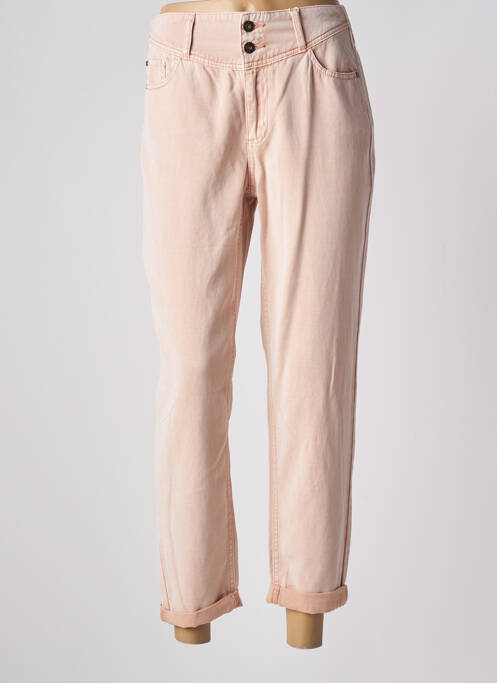 Pantalon droit rose C'EST BEAU LA VIE pour femme