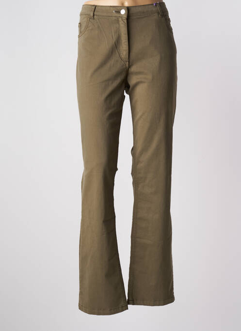 Pantalon droit vert JULIE GUERLANDE pour femme