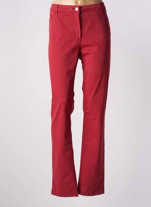 Pantalon slim rouge JULIE GUERLANDE pour femme