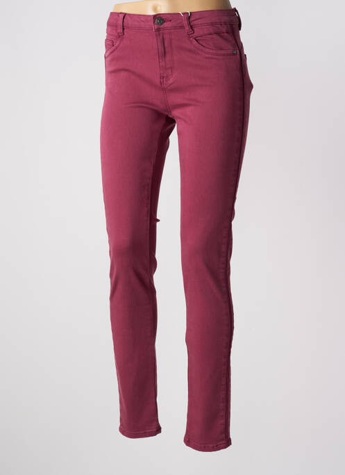 Pantalon slim violet C'EST BEAU LA VIE pour femme