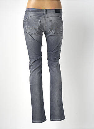 Jeans coupe slim effet usé délavé taille basse gris DN.SIXTY SEVEN femme