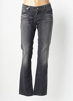 Jeans coupe droite stretch taille basse gris DN.SIXTY SEVEN femme