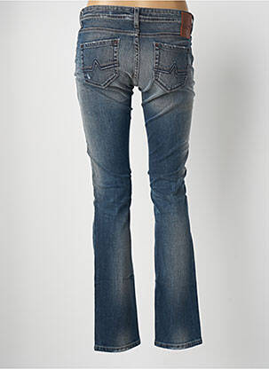 Jeans coupe droite effet usé délavé taille basse bleu DN.SIXTY SEVEN femme