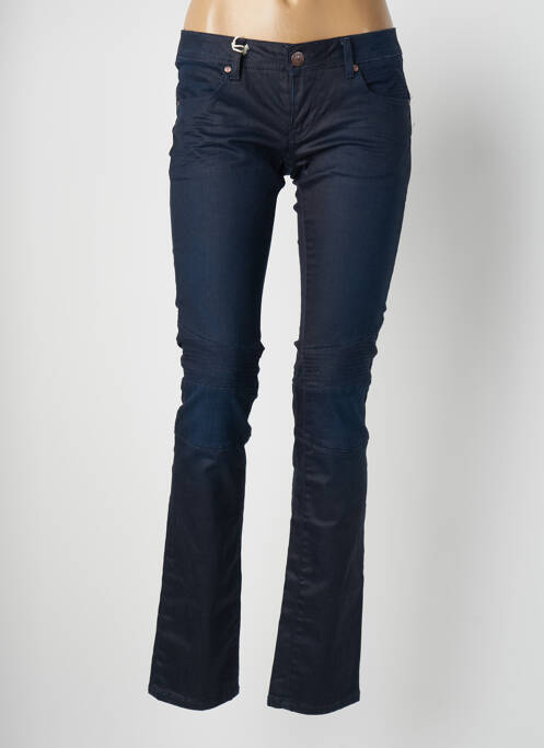 Jeans coupe droite stretch taille basse bleu DN.SIXTY SEVEN femme