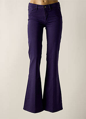 Jean coupe flare stretch taille normale violet WRANGLER femme