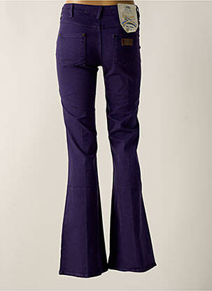 Jean coupe flare stretch taille normale violet WRANGLER femme