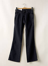 Jeans bootcut stretch taille basse noir WRANGLER femme