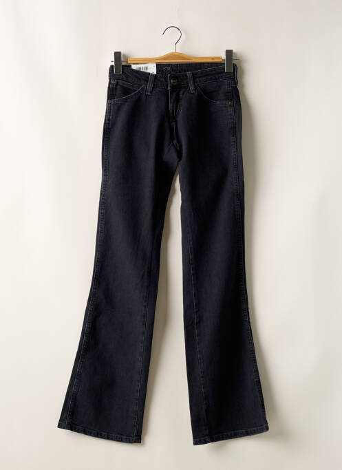 Jeans bootcut stretch taille basse noir WRANGLER femme
